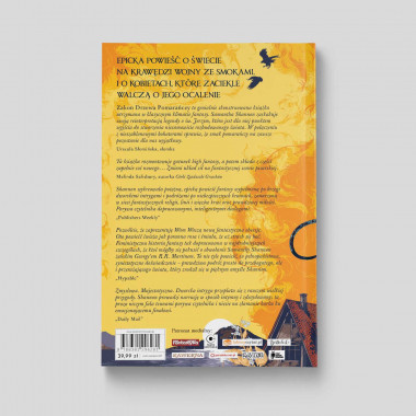 Zdjęcie tyłu okładki książki Zakon Drzewa Pomarańczy. Część 2, Samantha Shannon na SQN Store.pl