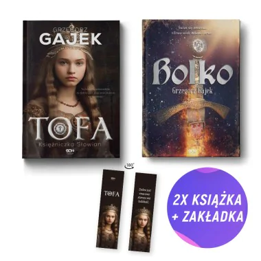 Pakiet: Tofa. Księżniczka Słowian + Bolko (2x książka + zakładka)