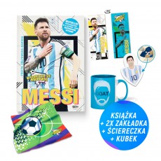 Pakiet: Messi. Mały chłopiec, który został wielkim piłkarzem (książka + kubek + zakładka głowa + ściereczka + zakładka gratis)