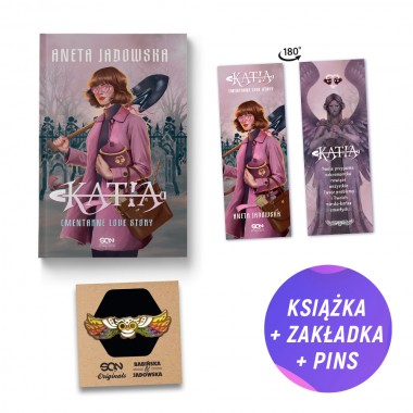 Pakiet: Katia. Cmentarne love story + Metalowy pin kolorowa sowa Thornverse (książka + pin + zakładka gratis)
