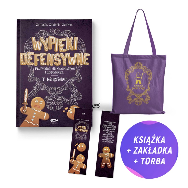 Pakiet: Wypieki defensywne. Przewodnik dla czarodziejów i czarodziejek (książka + torba + zakładka gratis)