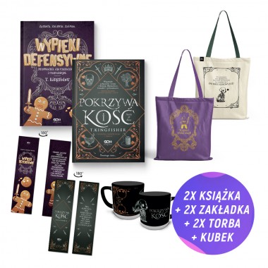 Pakiet: Wypieki defensywne + Pokrzywa i kość (2x książka + 2x torba + kubek + 2x zakładka gratis)