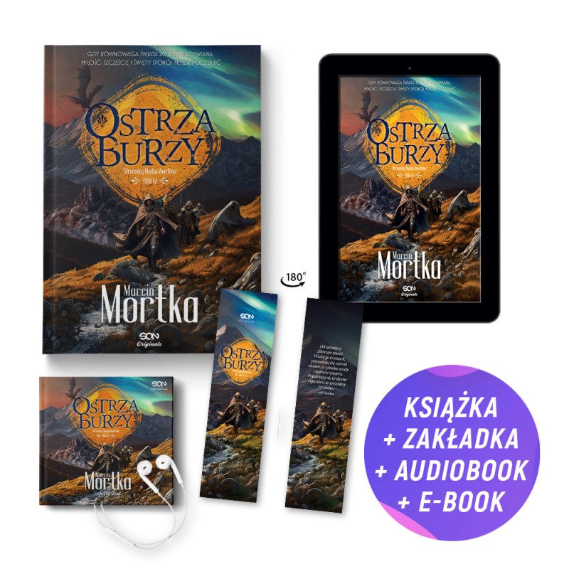 Pakiet SQN Originals: Ostrza Burzy (książka + e-book + audiobook + zakładka gratis)