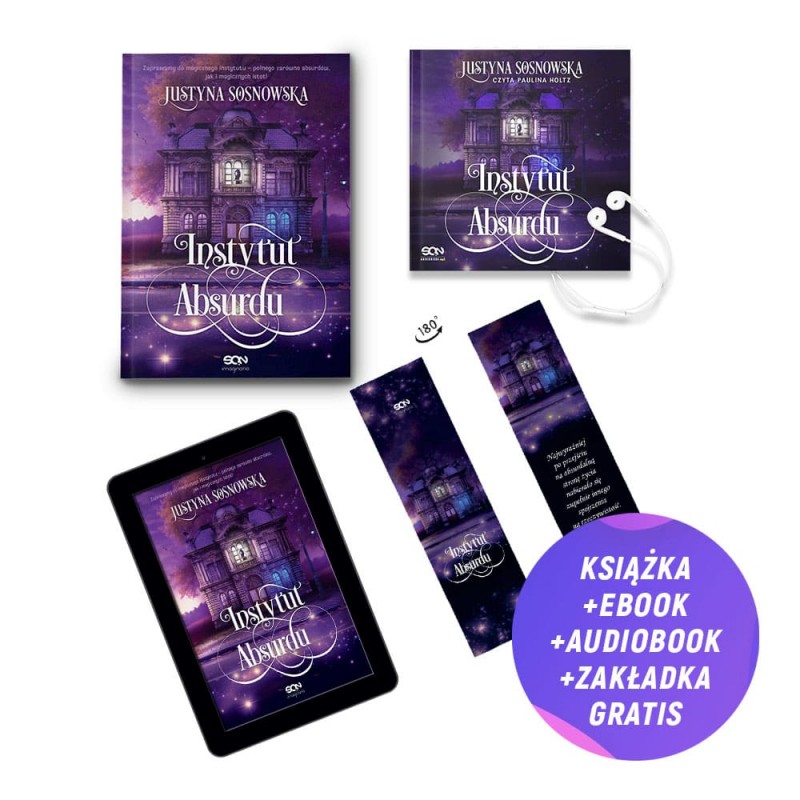 Pakiet: Instytut Absurdu (książka + audiobook + e-book + zakładka gratis) Pakiet: Instytut Absurdu (książka + audiobook + e-book + zakładka gratis)