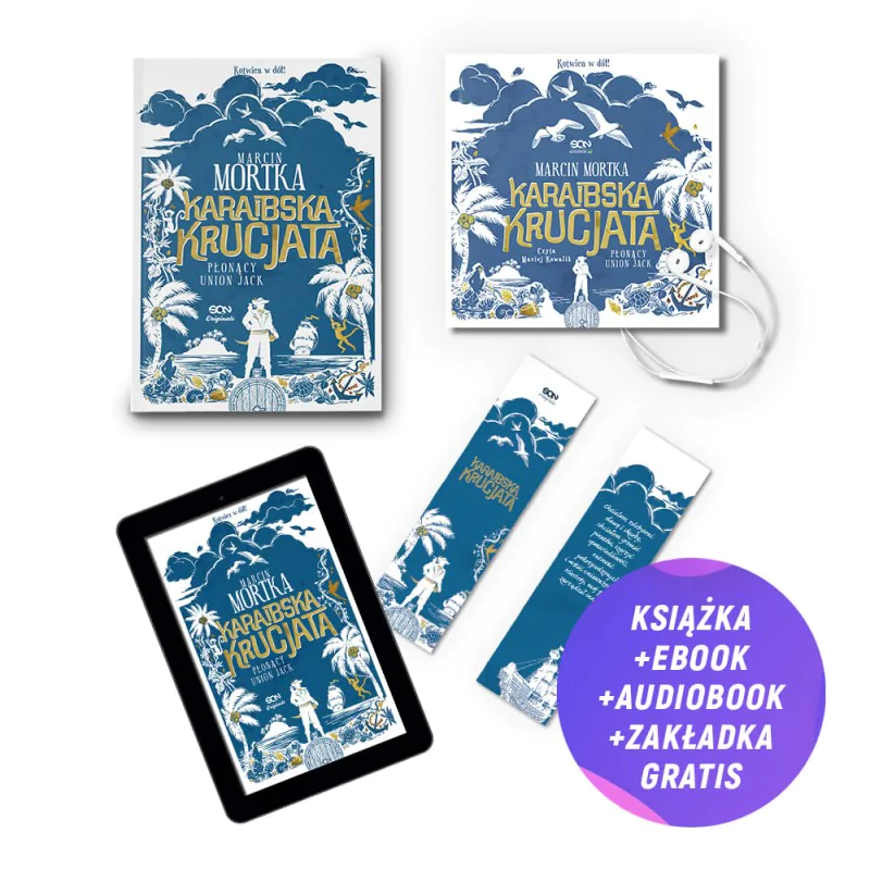 Pakiet SQN Originals: Karaibska krucjata. Płonący Union Jack (książka + audiobook + e-book + zakładka gratis)
