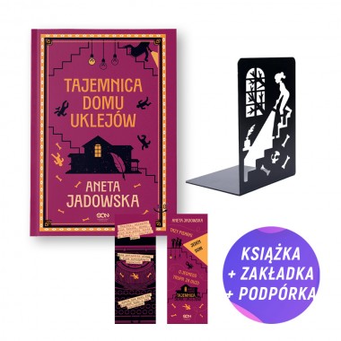 Pakiet: Tajemnica domu Uklejów (książka + podpórka na książki + zakładka gratis)