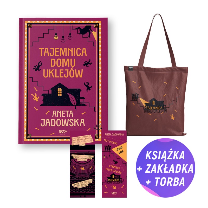 Pakiet: Tajemnica domu Uklejów (książka + torba + zakładka gratis)