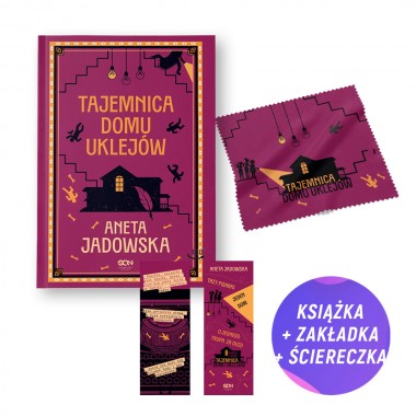 Pakiet: Tajemnica domu Uklejów (książka + ściereczka + zakładka gratis)
