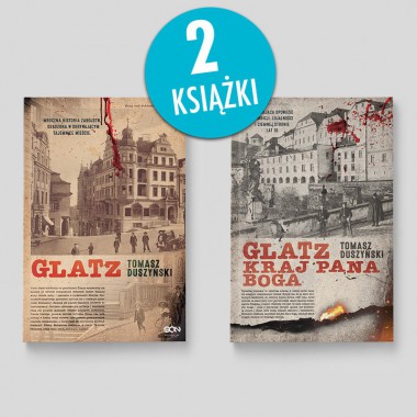 Zdjęcie pakietu książek Glatz. Tomasz Duszyński + Glatz. Kraj Pana Boga w księgarni SQN Store