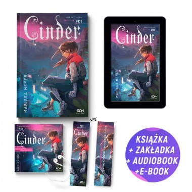 Pakiet: Cinder (książka + audiobook + e-book + zakładka gratis)