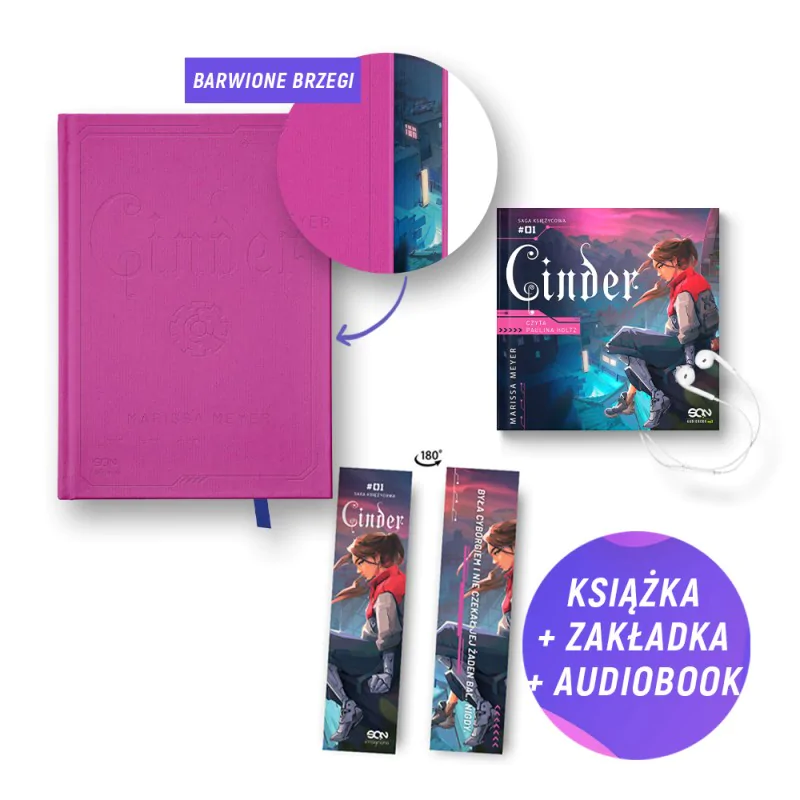 Pakiet SQN Originals: Cinder TW (książka + audiobook + zakładka gratis)