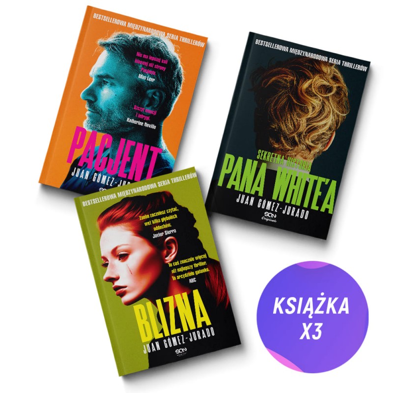 Pakiet: Pacjent + Sekretna historia pana White’a + Blizna (3x książka)