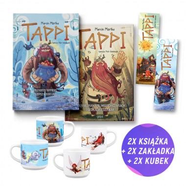 Pakiet: Tappi. Przygody Tappiego z Szepczącego Lasu + Tappi 1 (2x książka + 2x kubek + 2x zakładka gratis)