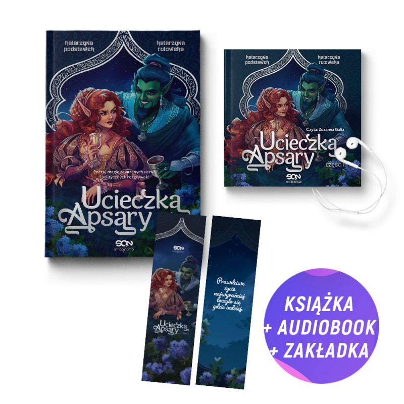 Pakiet: Ucieczka Apsary. Część 1 (książka + audiobook + zakładka gratis)