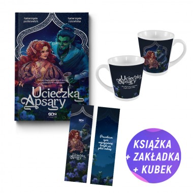 Pakiet: Ucieczka Apsary. Część 1 (książka + kubek + zakładka gratis)