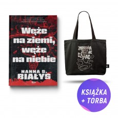 Pakiet: Węże na ziemi, węże na niebie (książka + torba bawełniana kryminalna)