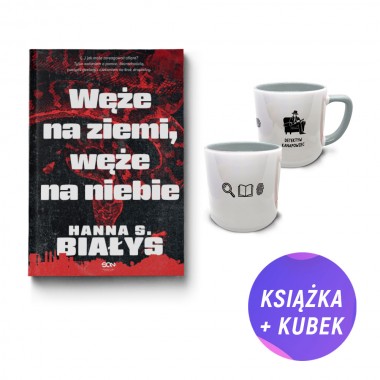 Pakiet: Węże na ziemi, węże na niebie (książka + kubek 400ml kryminalny)