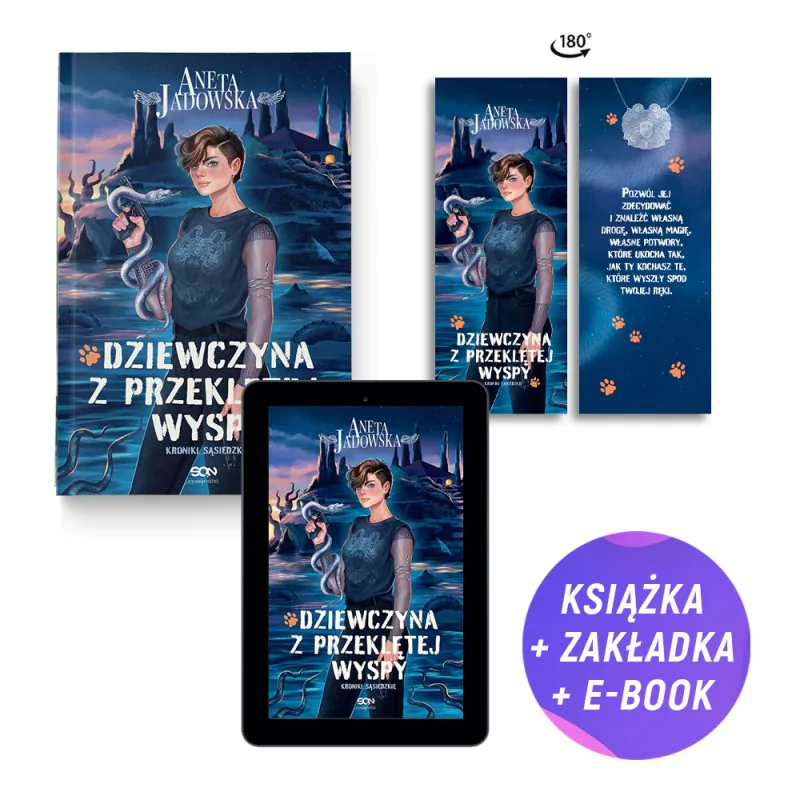 Pakiet: Dziewczyna z przeklętej wyspy (książka + e-book + zakładka gratis)