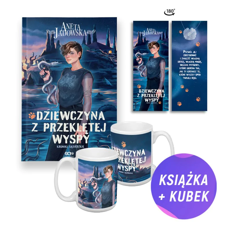 Pakiet: Dziewczyna z przeklętej wyspy (książka + kubek + zakładka gratis)