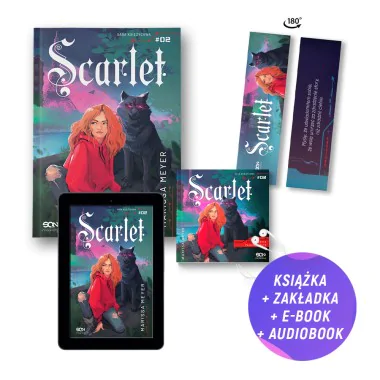 Pakiet: Scarlet (książka + audiobook + e-book + zakładka gratis)