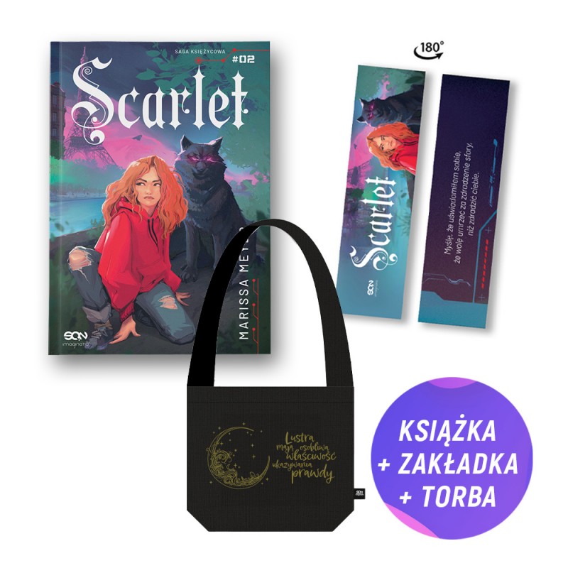 Pakiet: Scarlet (książka + torba bawełniana + zakładka gratis)