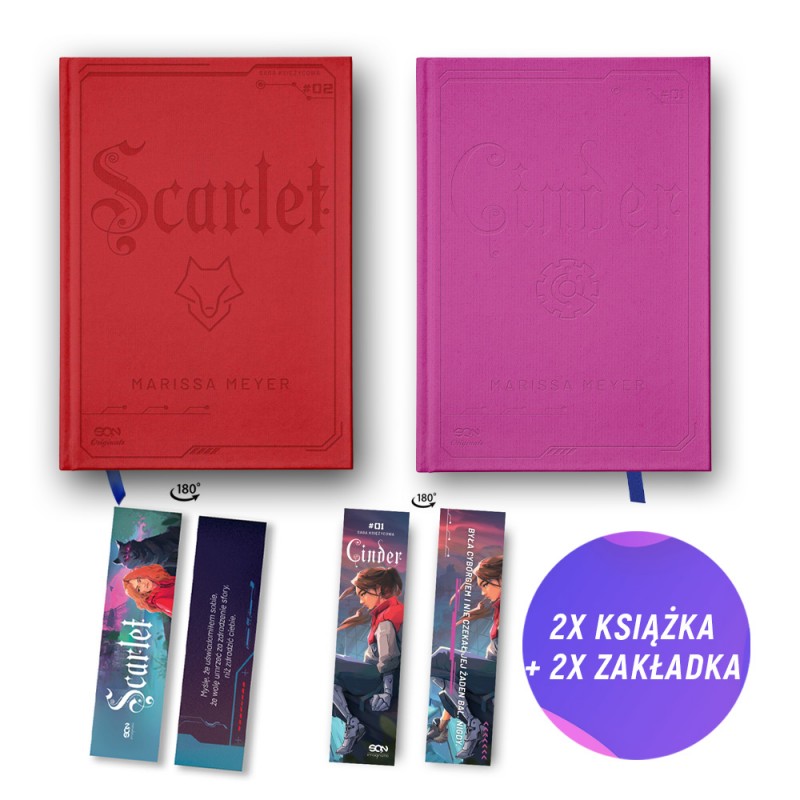 Pakiet SQN Originals: Scarlet TW + Cinder TW (2x książka + 2x zakładka gratis)