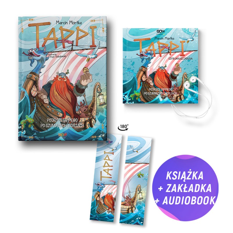 Pakiet: Tappi. Podróże Tappiego po Szumiących Morzach (książka + audiobook + e-book + zakładka gratis)