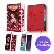 Pakiet: Bez serca. Heartless + Scarlet (2x książka z barwionymi brzegami + 2x zakładka gratis)