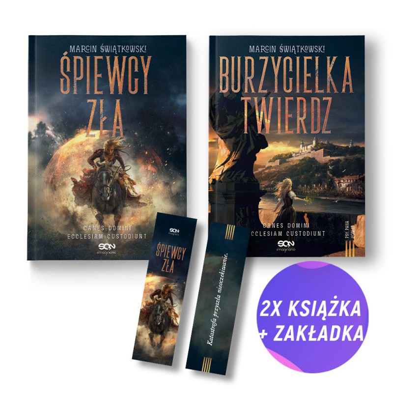 Śpiewcy zła + Burzycielka twierdz (2x książka + zakładka gratis)