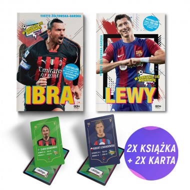 Ibra. Chłopak, który odnalazł własną drogę + Lewy (2x książka + 2x karta gratis)