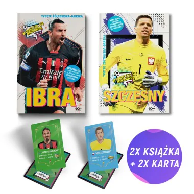 Ibra. Chłopak, który odnalazł własną drogę + Szczęsny (2x książka + 2x karta gratis)