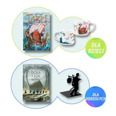 Tappi. Podróże Tappiego po Szumiących Morzach + Dola i Los (2x książka + kubek + podpórka)