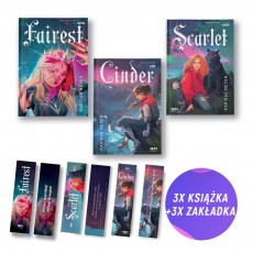 Fairest + Cinder + Scarlet (3x książka + 3x zakładka gratis)
