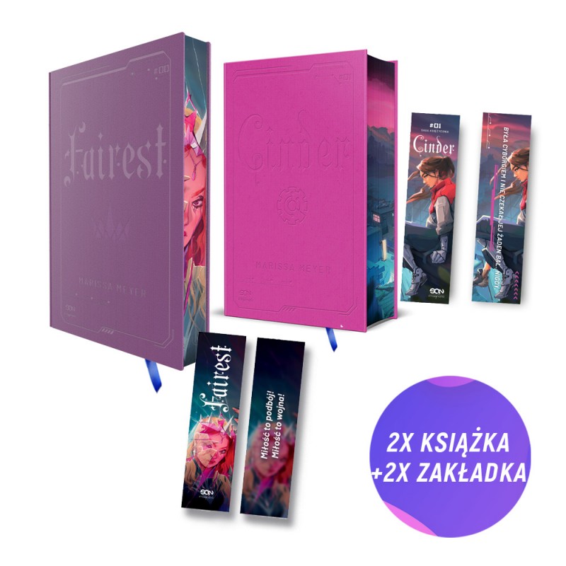 SQN Originals: Fairest TW + Cinder TW (2x książka + 2x zakładka gratis)