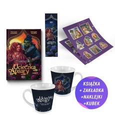 Ucieczka Apsary. Część 2 (książka + zestaw naklejek + ilustrowany kubek 300ml + zakładka gratis)