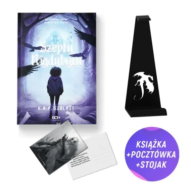 Szepty Nigdybytu (książka + metalowy stojak na słuchawki + pocztówka gratis)