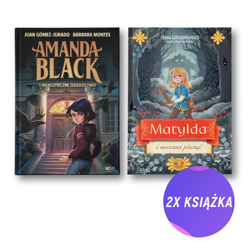 Amanda Black i niebezpieczne dziedzictwo + Matylda i mroczna pieczęć (2x książka)