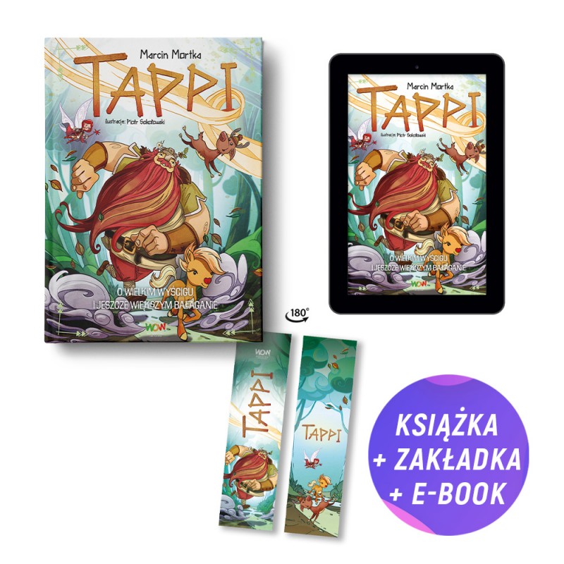Tappi. O wielkim wyścigu i jeszcze większym bałaganie (książka + e-book + zakładka gratis) Tappi. O wielkim wyścigu i jeszcze większym bałaganie (książka + e-book + zakładka gratis)