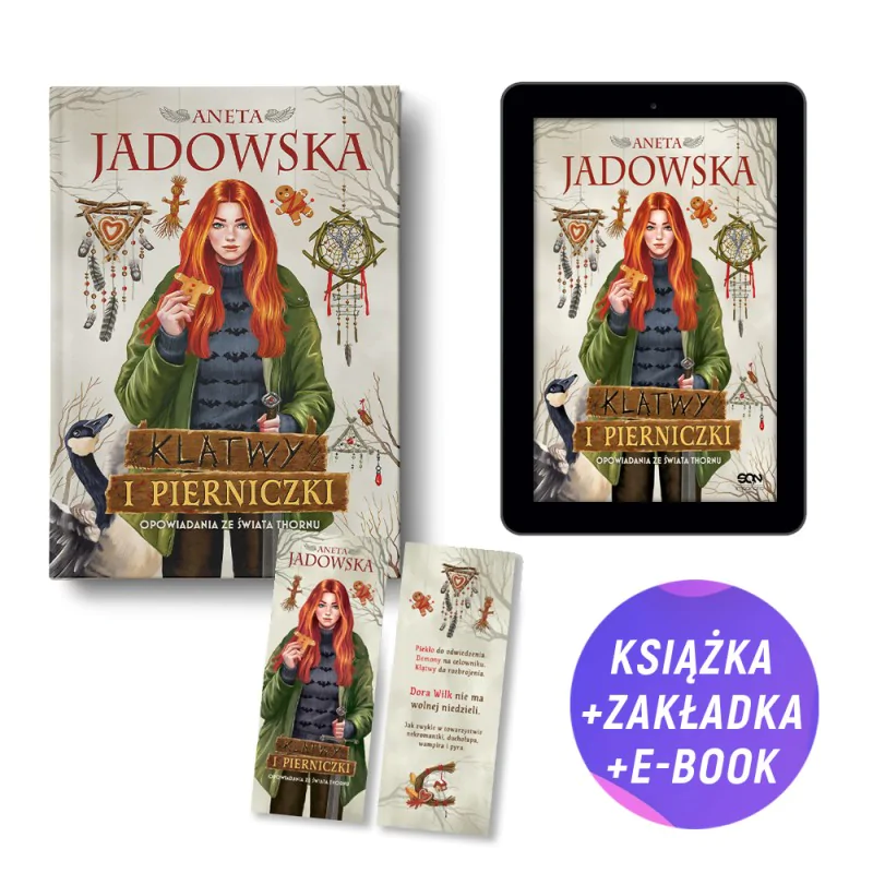 Klątwy i pierniczki. Opowiadania ze świata Thornu (książka + e-book + zakładka gratis)