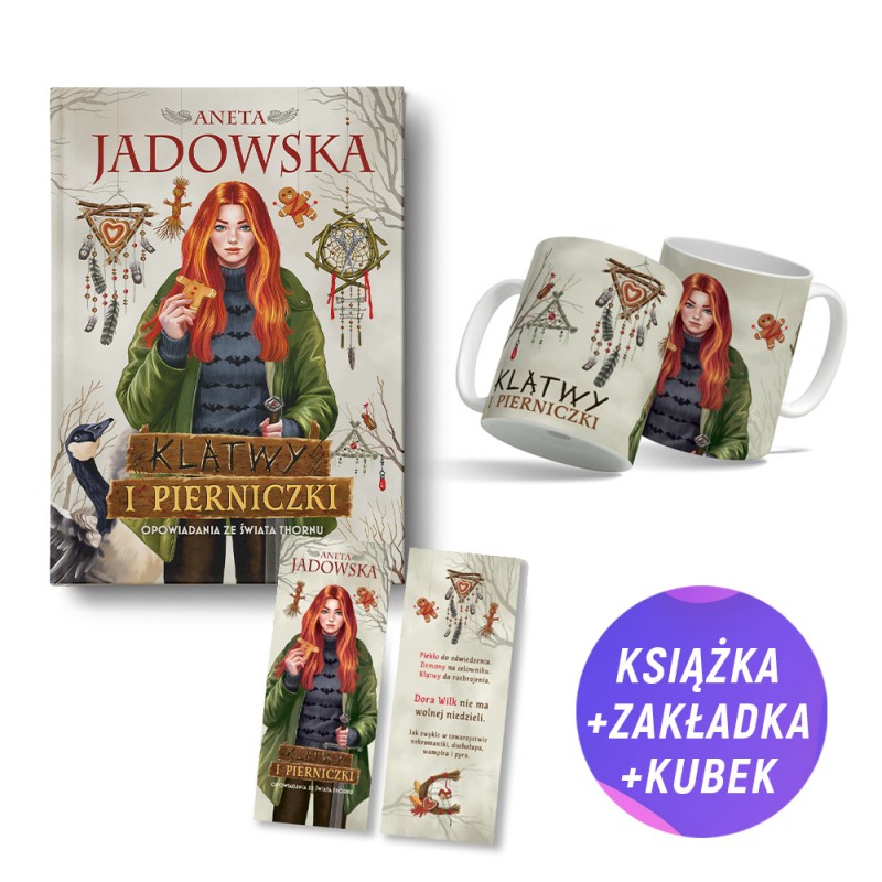 Klątwy i pierniczki. Opowiadania ze świata Thornu (książka + kubek 540ml + zakładka gratis) Klątwy i pierniczki. Opowiadania ze świata Thornu (książka + kubek 540ml + zakładka gratis)