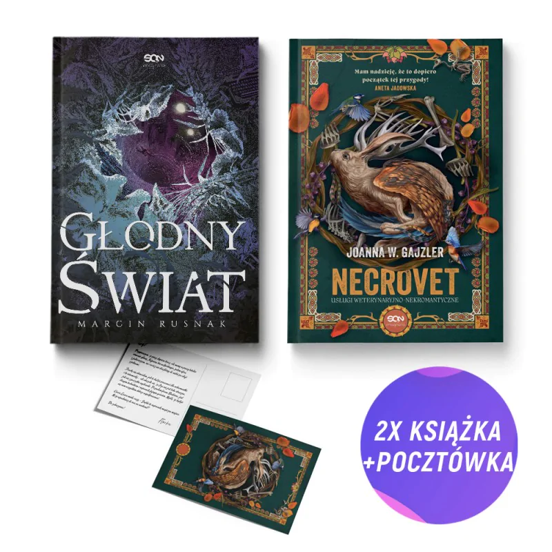 Głodny świat + Necrovet (2x książka + pocztówka gratis)