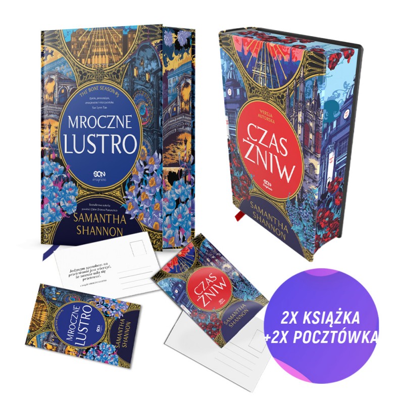 Mroczne lustro TW + Czas Żniw. Wersja autorska TW (2x książka + 2x pocztówka gratis) Mroczne lustro TW + Czas Żniw. Wersja autorska TW (2x książka + 2x pocztówka gratis)