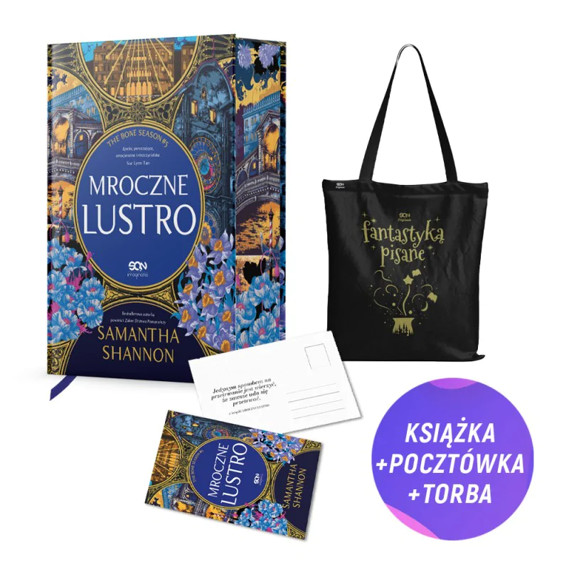 Mroczne lustro TW (książka + torba bawełniana Fantastyką pisane + pocztówka gratis)