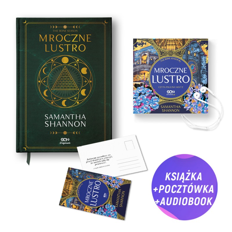 Mroczne lustro - wydanie płócienne (książka + audiobook + pocztówka gratis) Mroczne lustro - wydanie płócienne (książka + audiobook + pocztówka gratis)