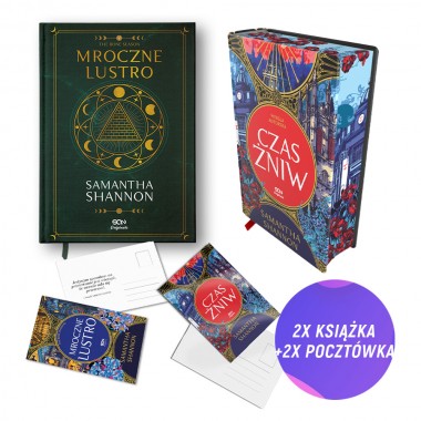 Mroczne lustro - wydanie płócienne + Czas Żniw. Wersja autorska (2x książka + 2x pocztówka gratis)
