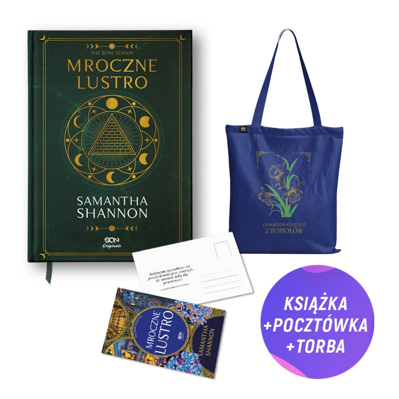 Mroczne lustro - wydanie płócienne (książka + torba bawełniana Odradzałaś się już z popiołów + pocztówka gratis) Mroczne lustro - wydanie płócienne (książka + torba bawełniana Odradzałaś się już z popiołów + pocztówka gratis)