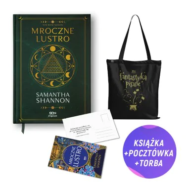 Mroczne lustro - wydanie płócienne (książka + torba bawełniana Fantastyką pisane + pocztówka gratis)