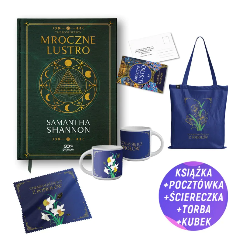 Mroczne lustro - wydanie płócienne (książka + kubek + torba + ściereczka + pocztówka gratis)
