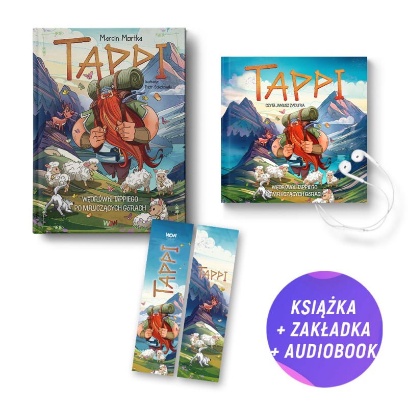 Tappi. Wędrówki Tappiego po Mruczących Górach (książka + audiobook + zakładka gratis)