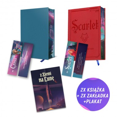 Cress TW + Scarlet TW (2x książka + plakat A4 + 2x zakładka gratis)